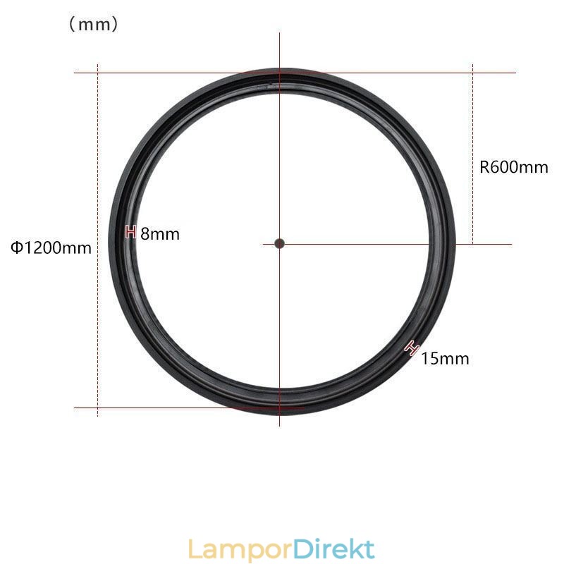 Spårljus Magnetisk Infälld Cirkulär Spårbelysningsarmatur 120Cm