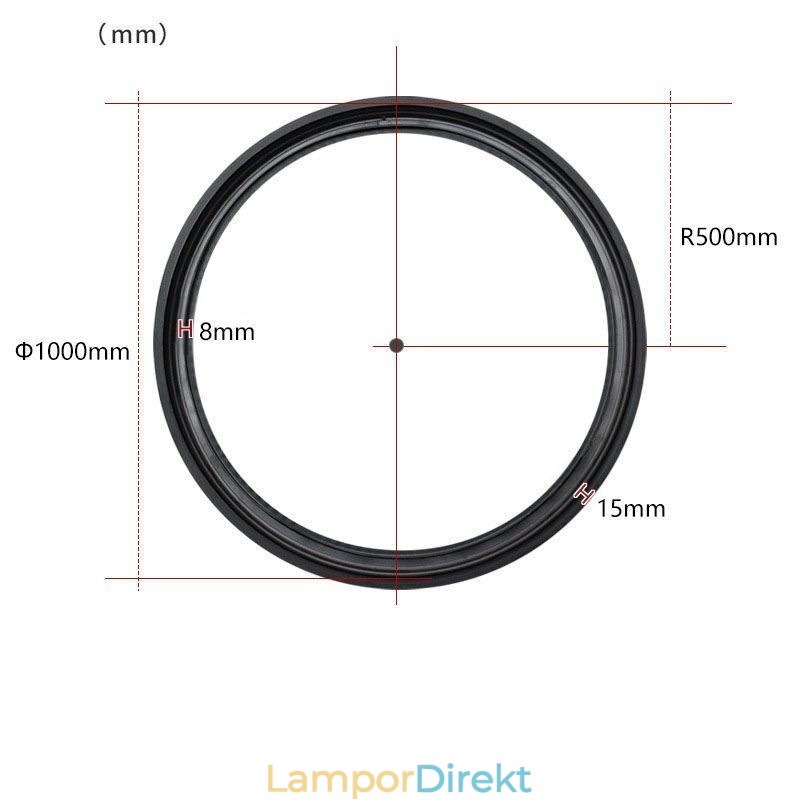 Circular Track Light Magnetisk Infälld Spotlight Dekorativ Light 100Cm