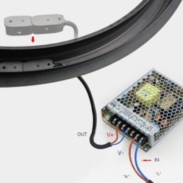Circular Track Light Magnetisk Infälld Spotlight Dekorativ Light 100Cm