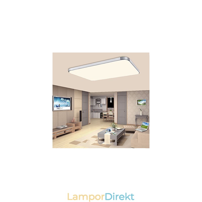 Flush Mounte Light Modern Aluminium Sittlampa Rektangel Iphone 5 Form Med Ljus Justerbar