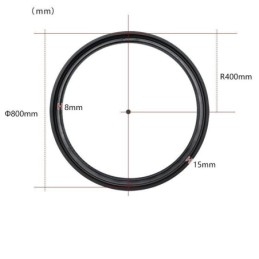 Circular Magnetic Track Light Infälld Spotlight Dekorativ Light 80Cm