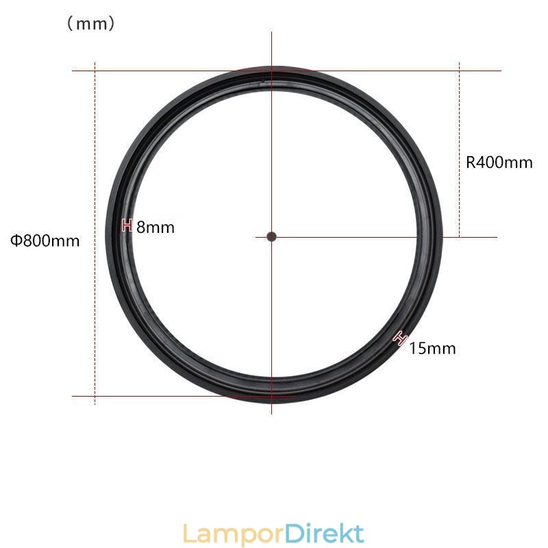 Circular Magnetic Track Light Infälld Spotlight Dekorativ Light 80Cm
