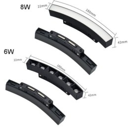 Circular Track Light Magnetisk Infälld Spotlight Dekorativ Light 60Cm
