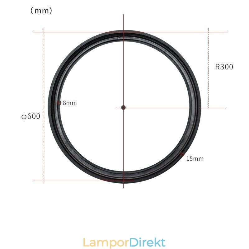 Circular Track Light Magnetisk Infälld Spotlight Dekorativ Light 60Cm