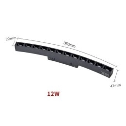 Circular Track Light Magnetisk Infälld Spotlight Dekorativ Light 60Cm