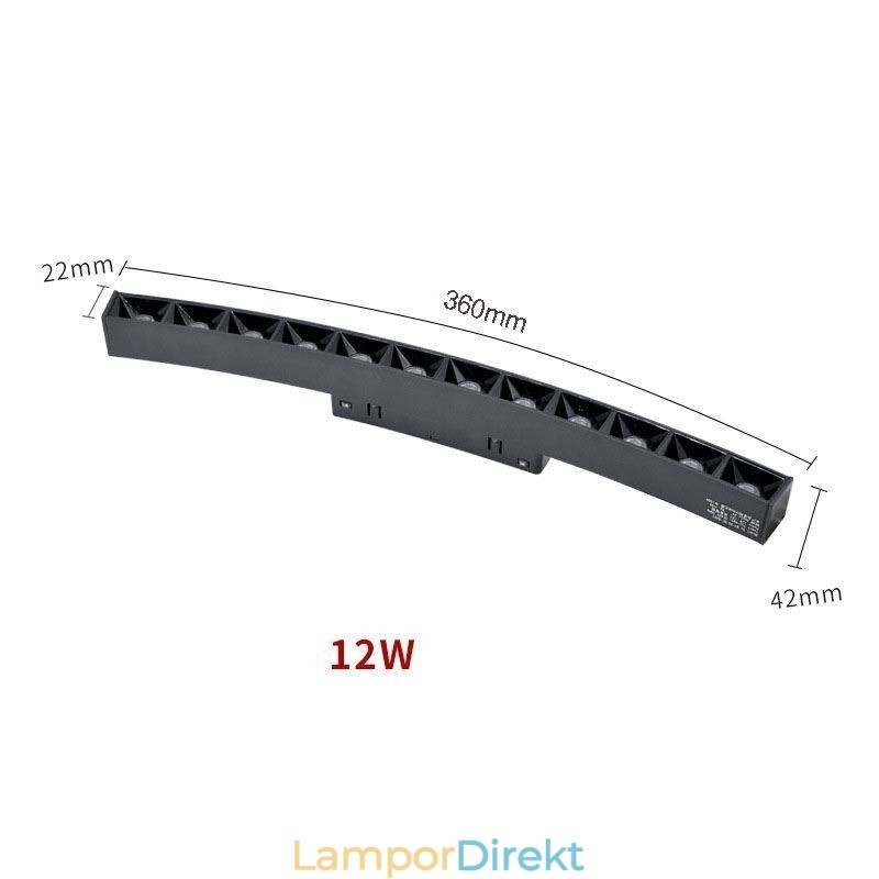 Circular Track Light Magnetisk Infälld Spotlight Dekorativ Light 60Cm