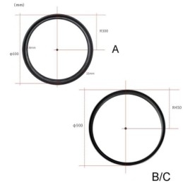 Infällda Spårbelysningsskenor Runda Magnetiska Aluminiumskenor