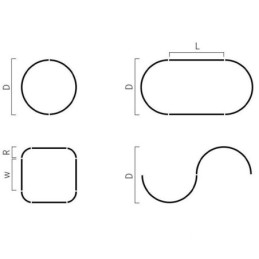 Infällda Spårbelysningsskenor Runda Magnetiska Aluminiumskenor