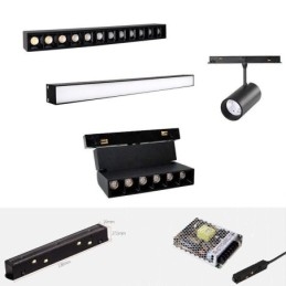 Magnetic Track Light Infälld Spotlight Dekorativ Light 6M*2