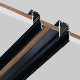 Infällda Spårbelysningsskenor Magnetisk Aluminium Spårytprofil Ultratunn Spårljusremsa 100 Cm