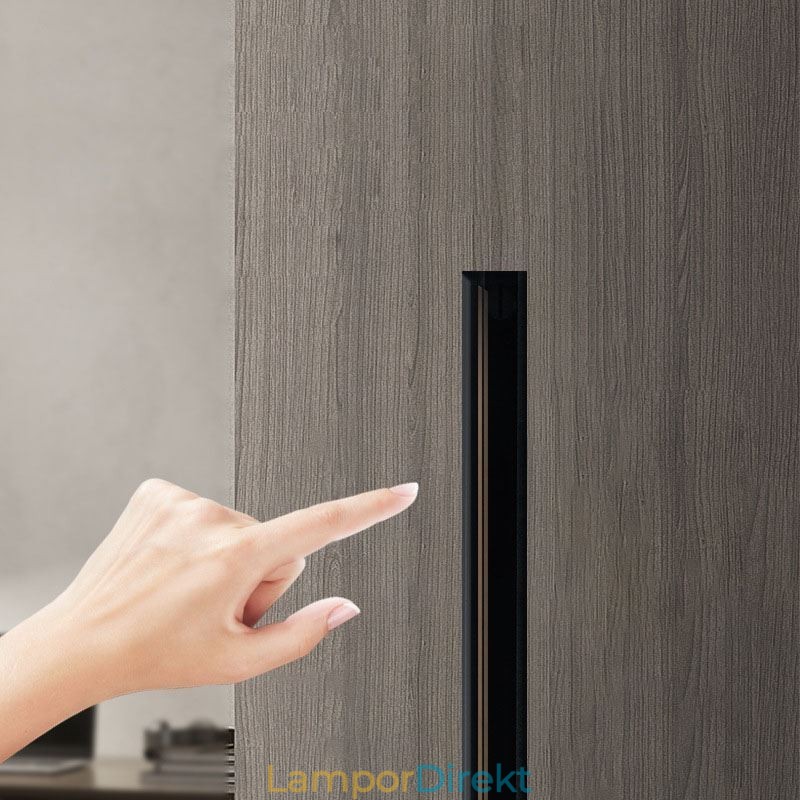Infällda Spårbelysningsskenor Magnetisk Aluminium Spårytprofil Ultratunn Spårljusremsa 100 Cm