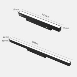 Track Linear Light Magnetic Recessed Spotlight Floodlight 36V