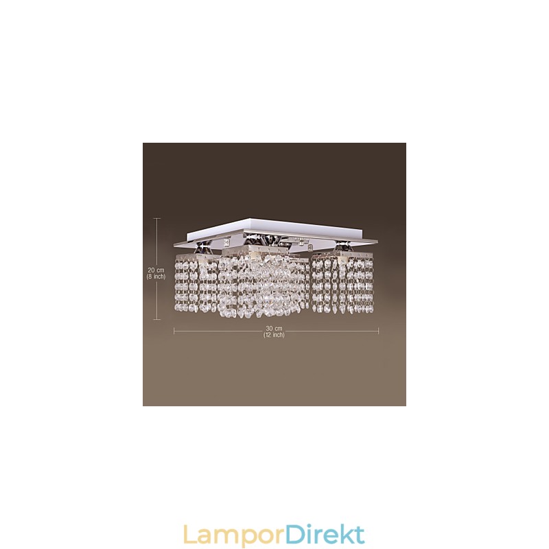Taklampa Crystal Modern 5 Lampor