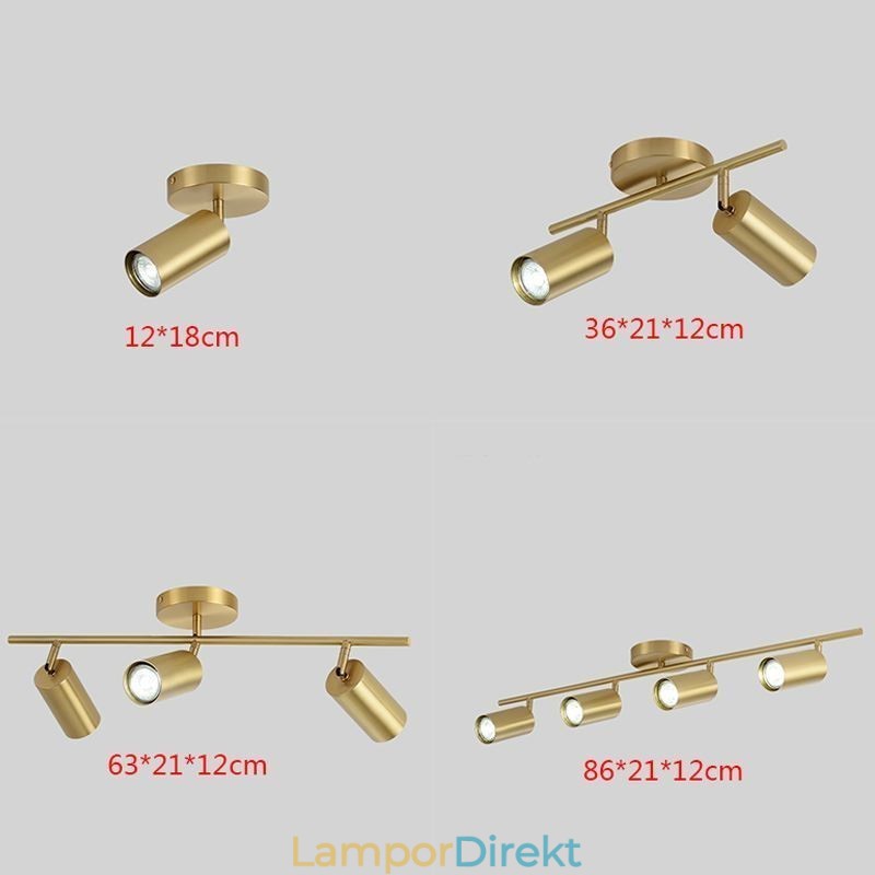 Nordic Brass Infälld Taklampa