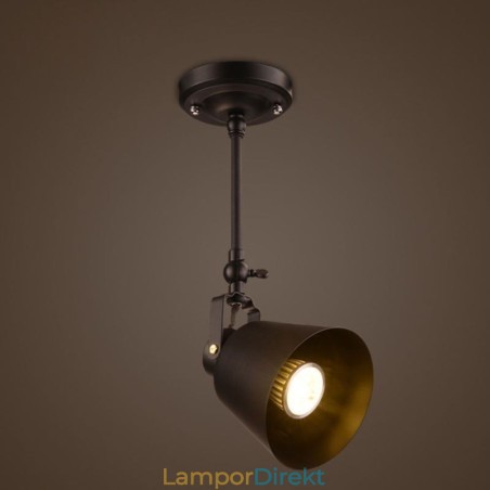 Rustik Iron Spotlight Countryside Vintage Taklampa Rustik Iron Spotlight Countryside Vintage Taklampa