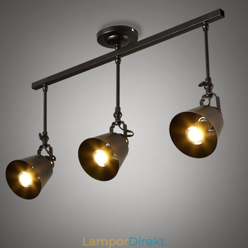 Rustik Iron Spotlight Countryside Vintage Taklampa