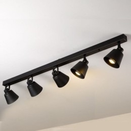 Rustik Vintage Spotlight Industrial Iron Track Belysning
