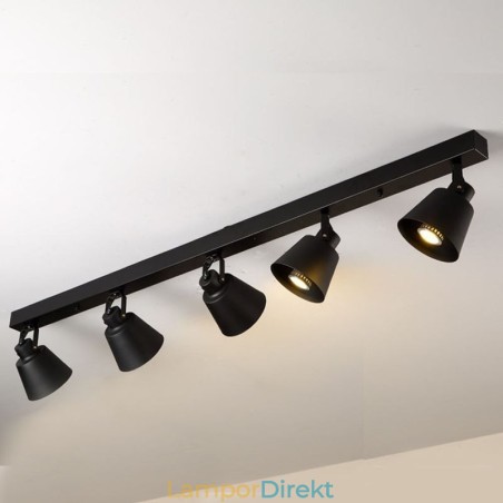 Rustik Vintage Spotlight Industrial Iron Track Belysning Rustik Vintage Spotlight Industrial Iron Track Belysning