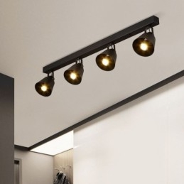 Rustik Vintage Spotlight Industrial Iron Track Belysning