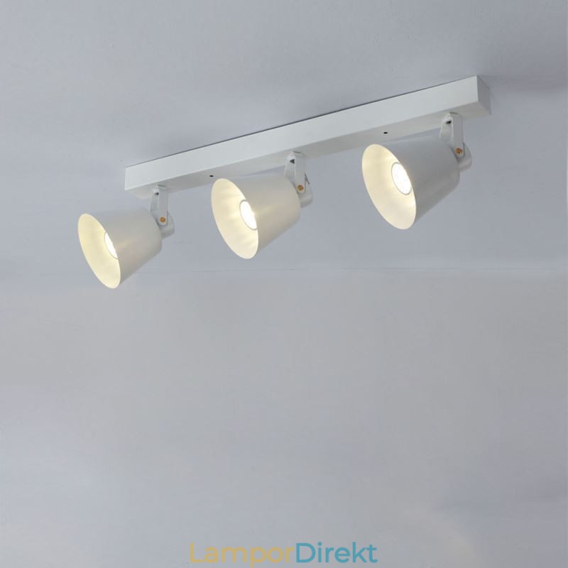 Rustik Vintage Spotlight Industrial Iron Track Belysning