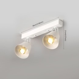 Rustik Vintage Spotlight Industrial Iron Track Belysning