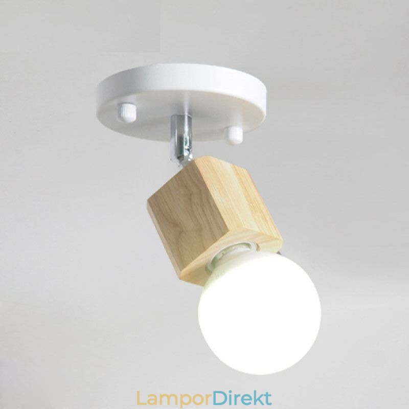 Enkel Mini Spotlight Modern Vit Taklampa (Single Light)