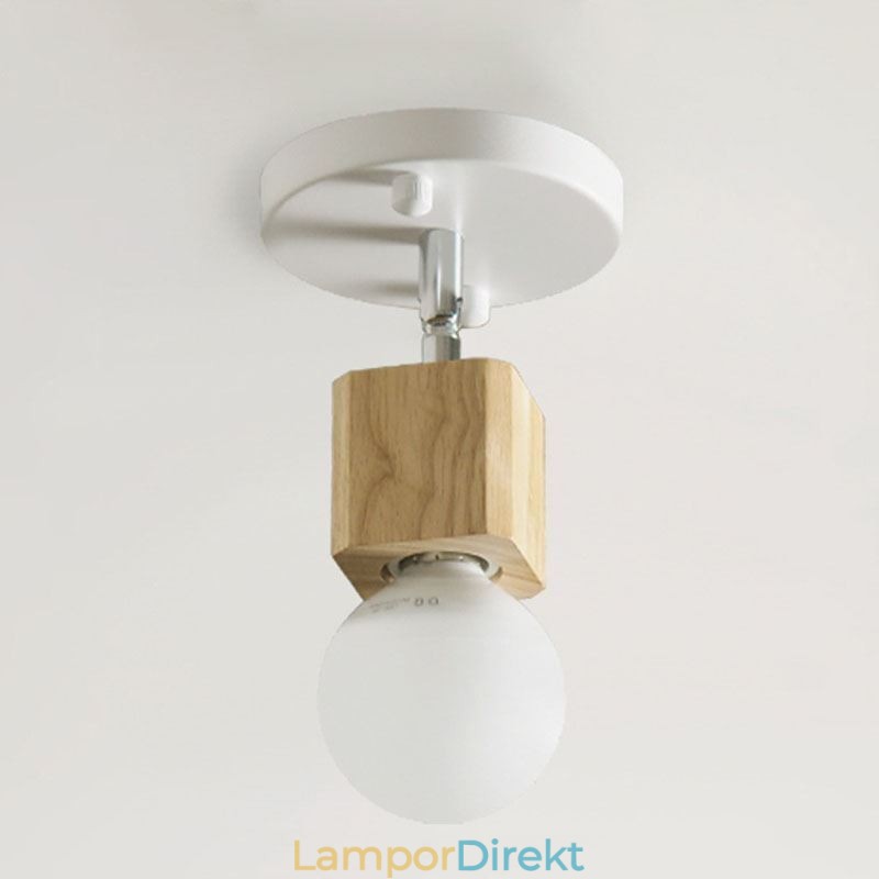 Enkel Mini Spotlight Modern Vit Taklampa (Single Light)
