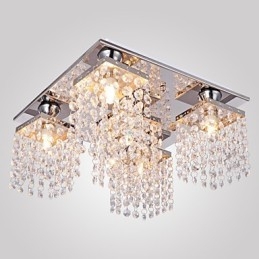 Taklampa Crystal Modern 5 Lampor