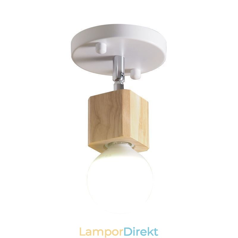 Enkel Mini Spotlight Modern Vit Taklampa (Single Light)