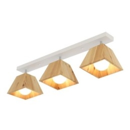 Nordic Wooden Spotlight Fyra Prism Roterbar Tak Spotlight