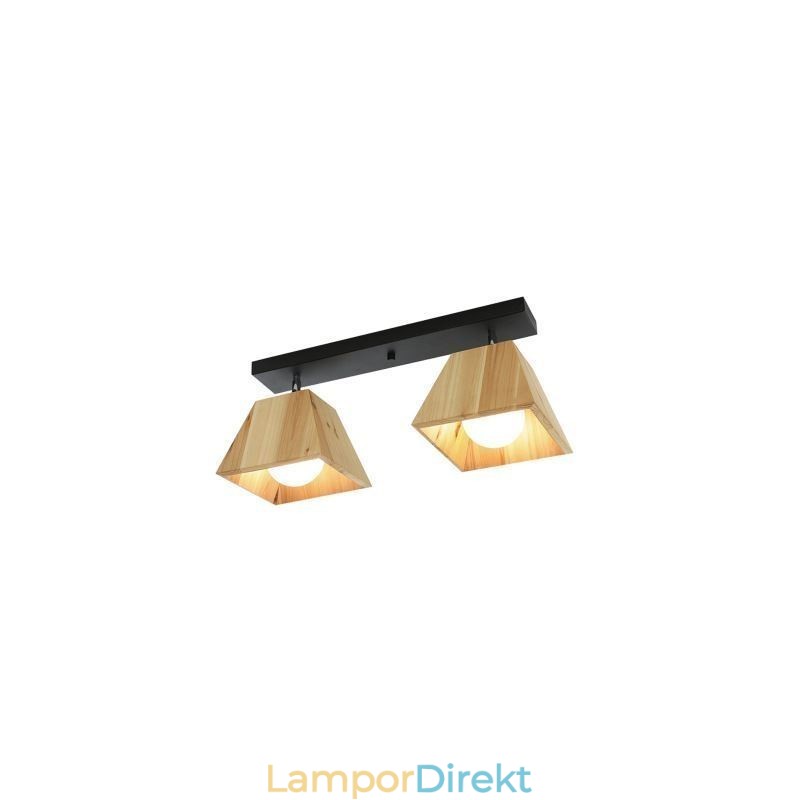 Nordic Wooden Spotlight Fyra Prism Roterbar Tak Spotlight