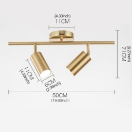 Modern Enkel Spotlight Aluminium Takskenljus