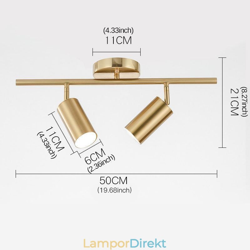 Modern Enkel Spotlight Aluminium Takskenljus