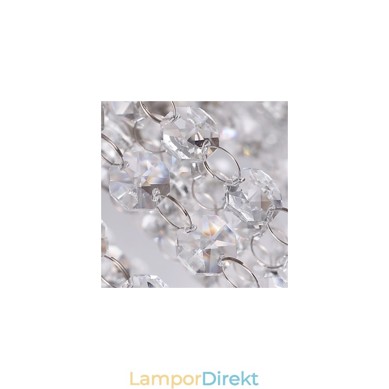 Taklampa Crystal Modern 5 Lampor