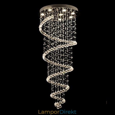 Spiral Modern K9 Kristalltak Taklampa Inomhus Ljuskrona Belysningsarmaturer För Trappor Högt I Tak Spiral Modern K9 Kristalltak Taklampa Inomhus Ljuskrona Belysningsarmaturer För Trappor Högt I Tak