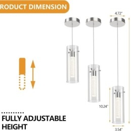 3 Ljus Konstnärlig Taklampa Med Glasskärmar G4 Lampbas