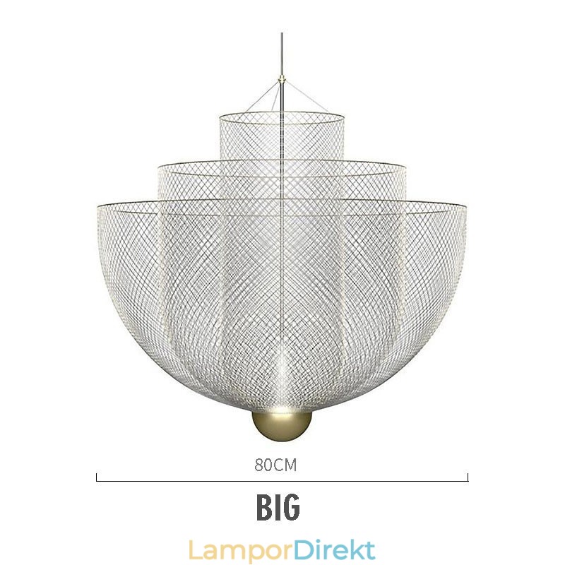 Nordic Grid Designer Creative And Unique Shape Art Dekorativa Taklampa