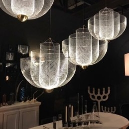 Nordic Grid Designer Creative And Unique Shape Art Dekorativa Taklampa