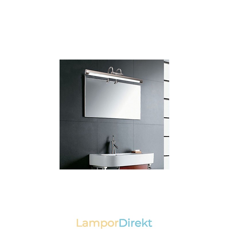 Spegellampor I Rostfritt Stål Akryl Badrumsvägglampor Sminklampor Kall Vit Varmvit (Storlek: 57X13,5X15)