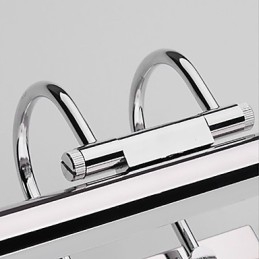 Spegellampor I Rostfritt Stål Akryl Badrumsvägglampor Sminklampor Kall Vit Varmvit (Storlek: 57X13,5X15)