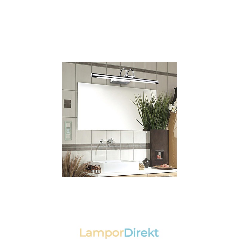 Spegellampor I Rostfritt Stål Akryl Badrumsvägglampor Sminklampor Kall Vit Varmvit (Storlek: 57X13,5X15)