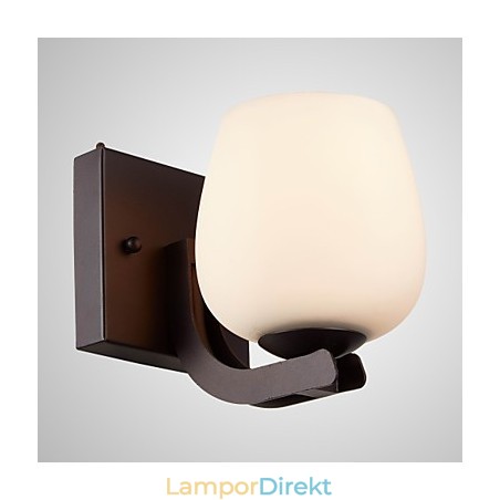 Vägglampa I Järn Med Skärm I Glas Klassisk Modern Belysning Vägglampor Vägglampa I Järn Med Skärm I Glas Klassisk Modern Belysning Vägglampor