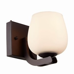 Vägglampa I Järn Med Skärm I Glas Klassisk Modern Belysning Vägglampor