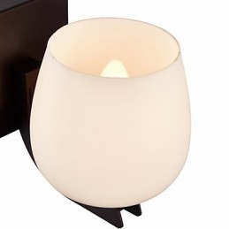 Vägglampa I Järn Med Skärm I Glas Klassisk Modern Belysning Vägglampor