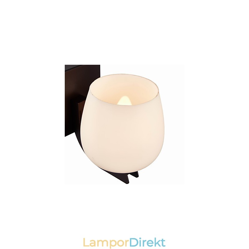 Vägglampa I Järn Med Skärm I Glas Klassisk Modern Belysning Vägglampor