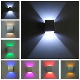 Vägglampa Moderna Olika Ljusfärger