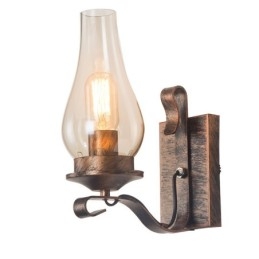 Retro Rustik Nordisk Glasvägglampa Sovrum Sänglampa Vintage Industriell Vägglampa