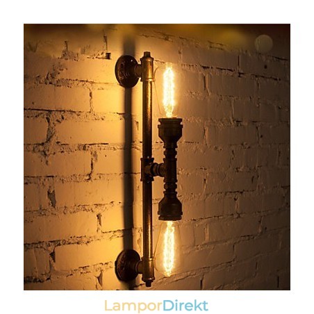 Wroguht Iron Water Pipe Vägglampa Vintage Aisle Lights Loft Iron Wall Lamp Edison Glödlampa Fj Db2 046A0 Wroguht Iron Water Pipe Vägglampa Vintage Aisle Lights Loft Iron Wall Lamp Edison Glödlampa Fj Db2 046A0
