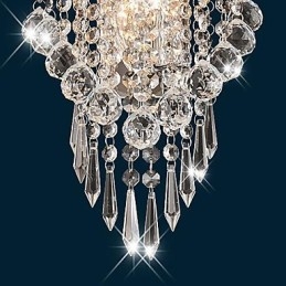 Crystal Flush Mount Vägglampor Modern Contemporary Metal