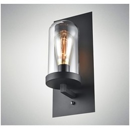 Rustik Stil Armaturer Järn Glas Vägglampa Retro Vägglampa Ljus Från Usa